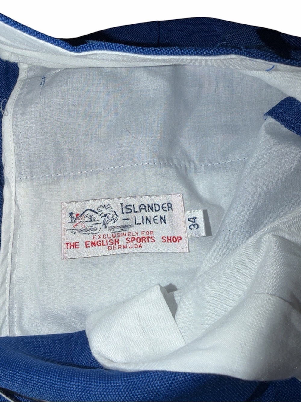 Size 34 Blue Islander Linen, Banana Republic, Pull&Bear Men’s Shorts Bundle of 3 - Picture 5 of 15